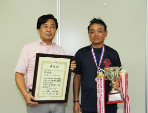 鹿島シニア高澤さんと教育長